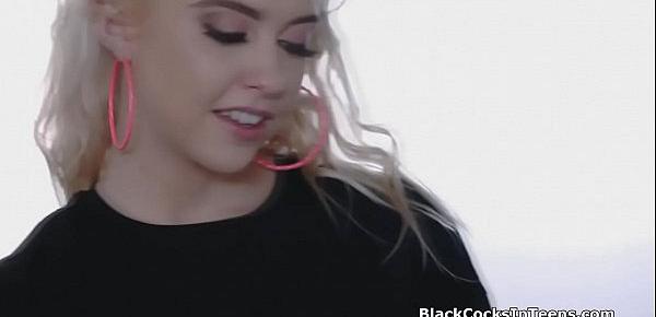  Snowbunny filled with big black cock after shoot